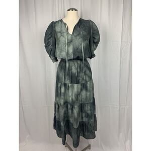 Elegant Gray Women's Midi Dress